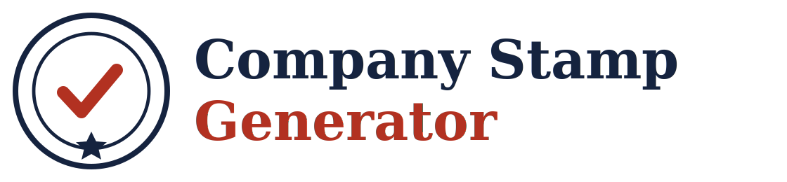 Company Stamp Generator